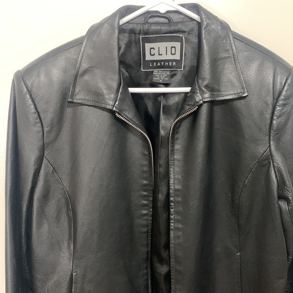CLIO leather jacket size medium - Picture 2 of 6